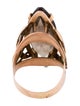 Ring 14K 12.55ct Smokey Quartz Cocktail Ring