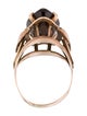 Ring 14K 12.55ct Smokey Quartz Cocktail Ring