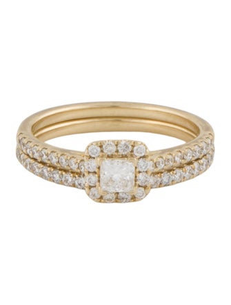 Ring 14K Lab-Grown Diamond Wedding Set