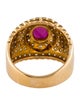 Ring 20K Ruby & Diamond Cocktail Ring