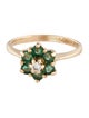 Ring 14K Emerald & Diamond Ring