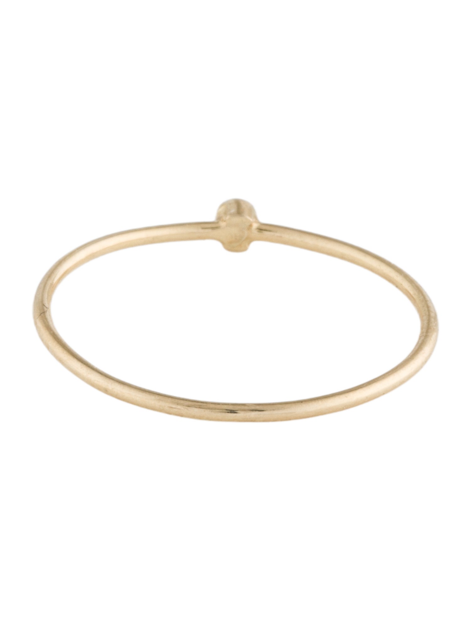 Ring 14K Diamond Thin Stacking Ring