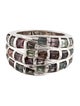 Ring 18K Spinel Multi-Color Wide Band