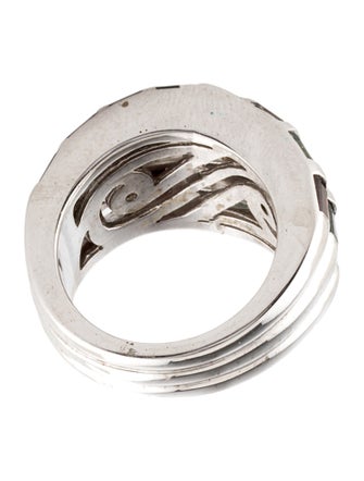 Ring 18K Spinel Multi-Color Wide Band