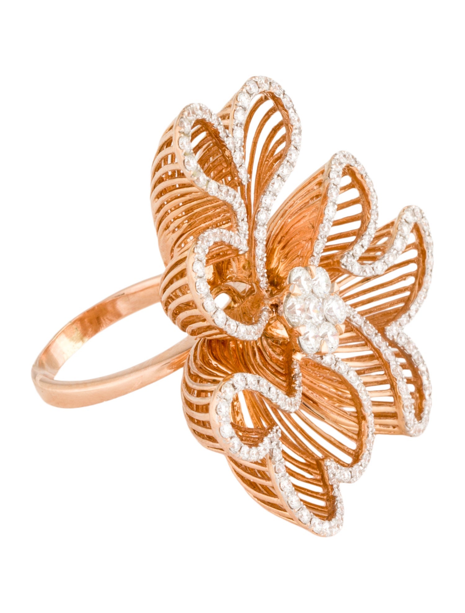 Ring 18K 1.51ctw Diamond Cocktail