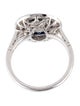Ring Platinum 1.02ct Diamond & Sapphire Cocktail Ring