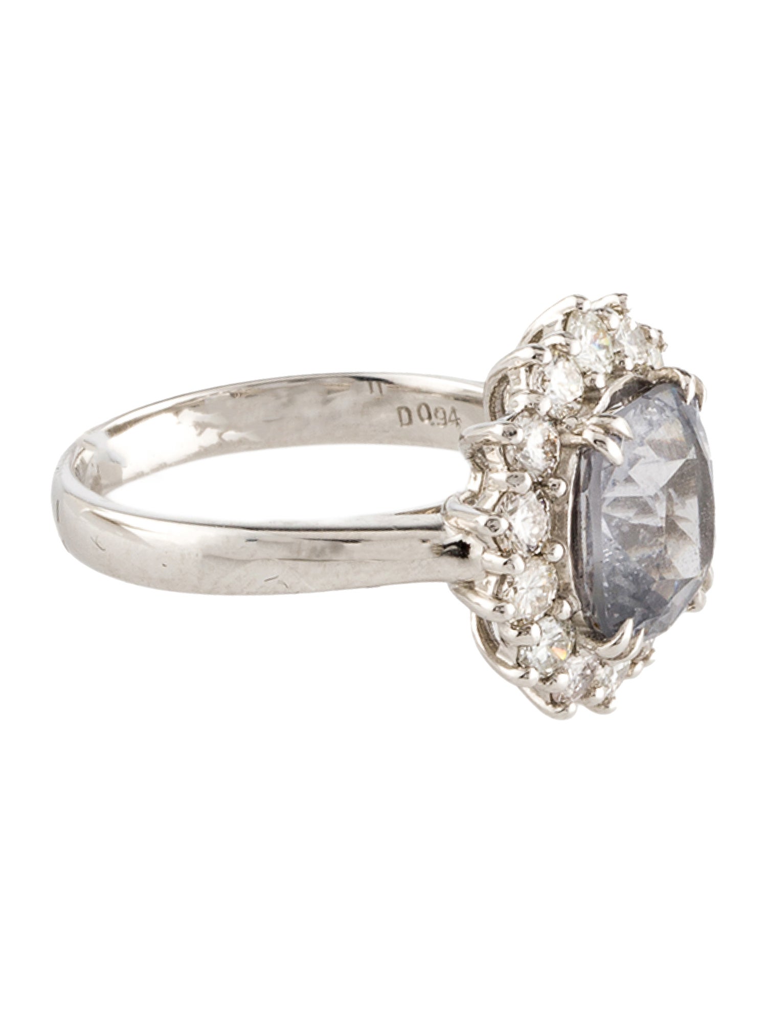 Ring Platinum 3.22ct Spinel & Diamond Cocktail