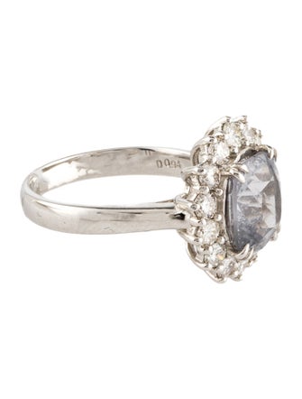 Ring Platinum 3.22ct Spinel & Diamond Cocktail Ring