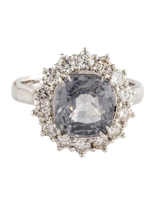 Ring Platinum 3.22ct Spinel & Diamond Cocktail Ring