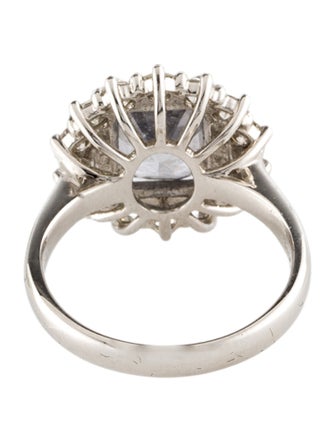 Ring Platinum 3.22ct Spinel & Diamond Cocktail Ring