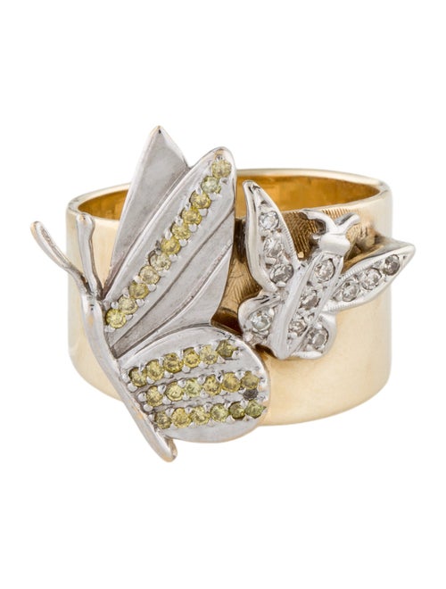 Ring Diamond Butterfly Cocktail Ring