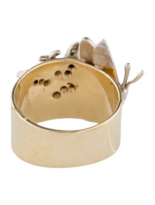 Ring Diamond Butterfly Cocktail Ring