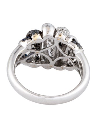 Ring 18K Sapphire & Diamond Cocktail Ring