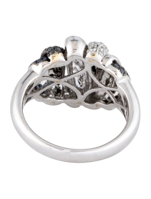 Ring 18K Sapphire & Diamond Cocktail Ring