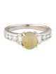 Ring Platinum 1.84ct Cat's Eye Chrysoberyl & Diamond Cocktail Ring