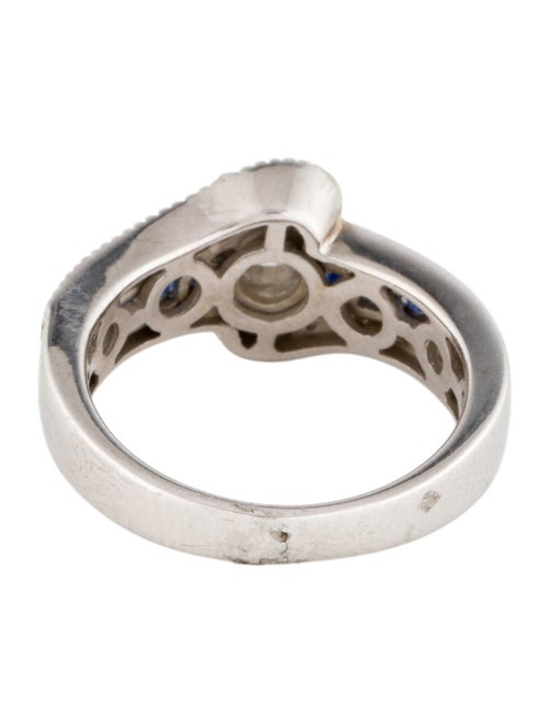 Ring 14K Diamond & Sapphire Cocktail Ring