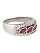 Ring 18K Ruby & Diamond Band