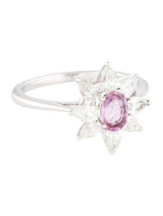 Ring 14K 1.04ctw Diamond & Sapphire Cocktail Ring