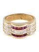 Ring 18K 1.29ctw Diamond & Ruby Cocktail Ring