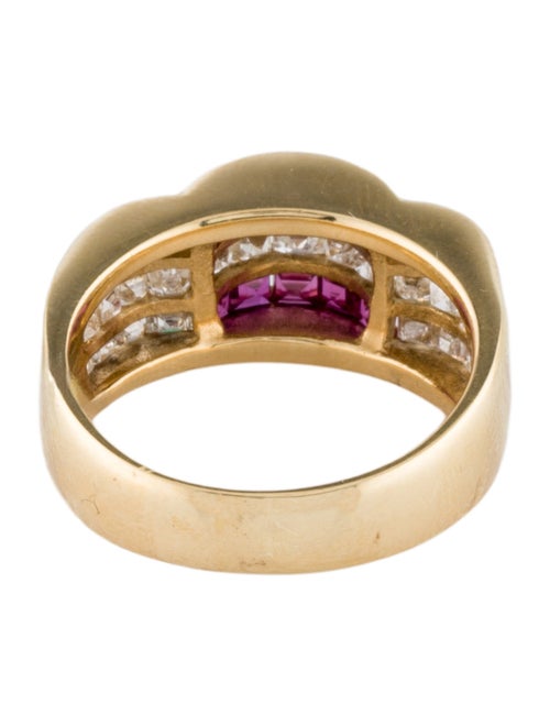 Ring 18K 1.29ctw Diamond & Ruby Cocktail Ring