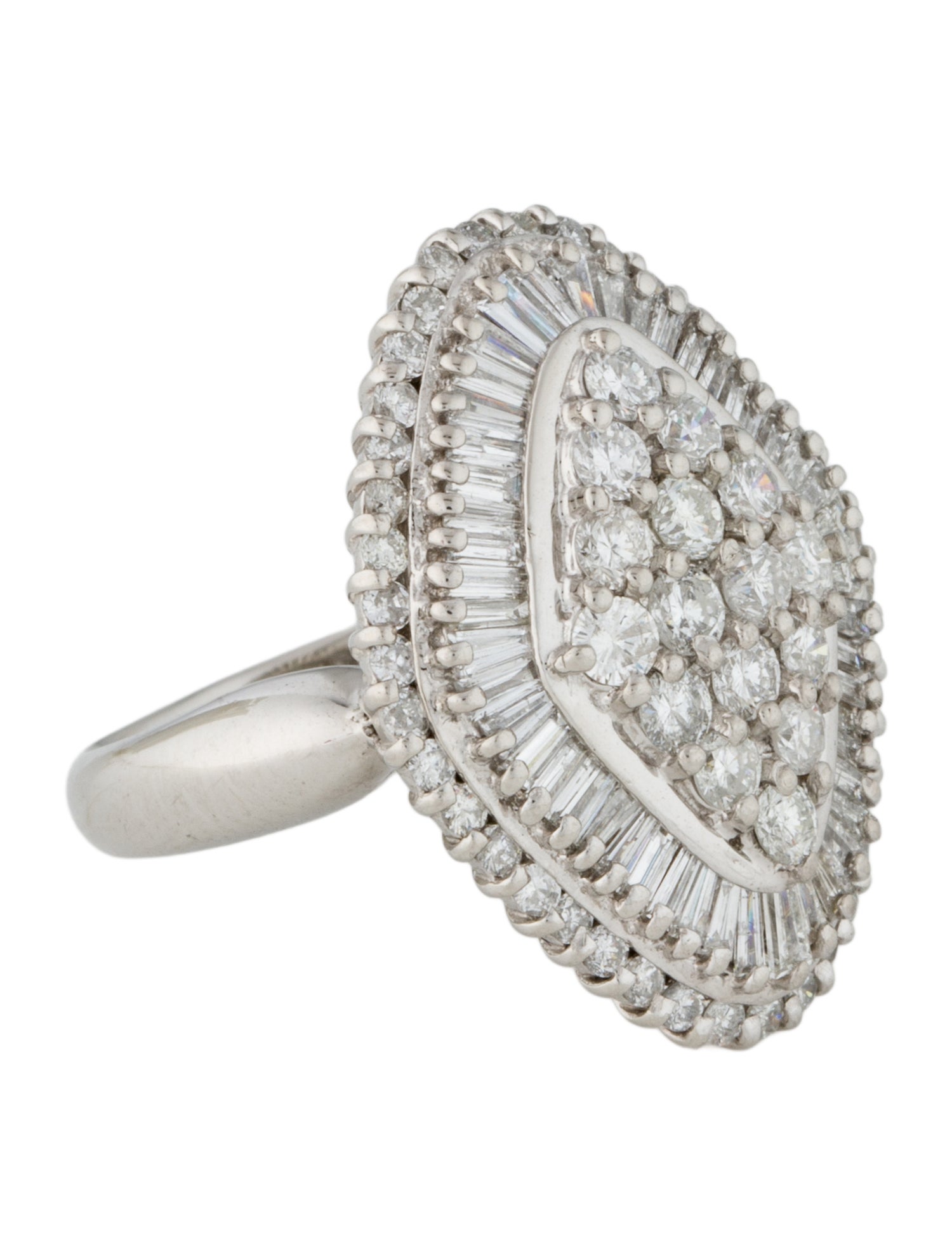 Ring Platinum 2.19ctw Diamond Cocktail Ring