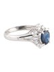 Ring Platinum 1.29ct Sapphire & Diamond Cocktail Ring