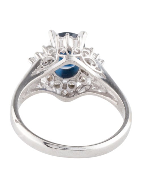 Ring Platinum 1.29ct Sapphire & Diamond Cocktail Ring