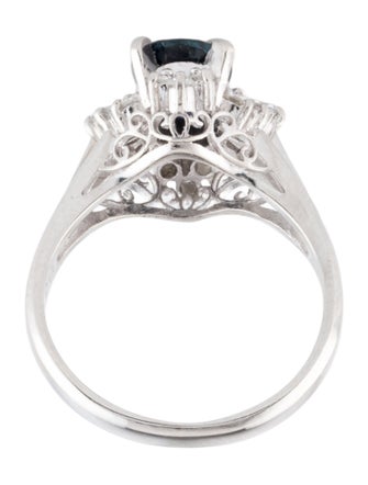 Ring Platinum 1.29ct Sapphire & Diamond Cocktail Ring