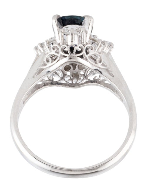 Ring Platinum 1.29ct Sapphire & Diamond Cocktail Ring