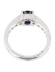 Ring Platinum 1.74ct Sapphire & Diamond Cocktail Ring