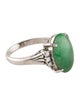 Ring Platinum Jadeite & Diamond Cocktail Ring