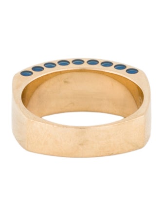 Ring J. Kennedy 14K Dyed Chalcedony Cylettes Aperture Band Ring