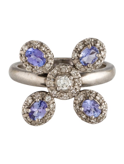 Ring 18K Tanzanite & Diamond Cocktail Ring