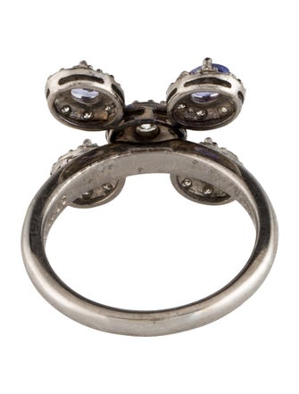 Ring 18K Tanzanite & Diamond Cocktail Ring