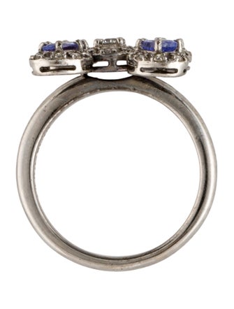 Ring 18K Tanzanite & Diamond Cocktail Ring
