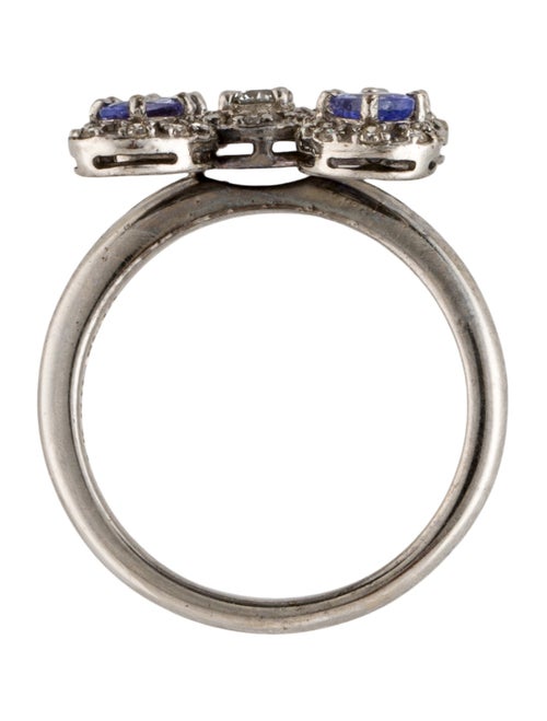Ring 18K Tanzanite & Diamond Cocktail Ring