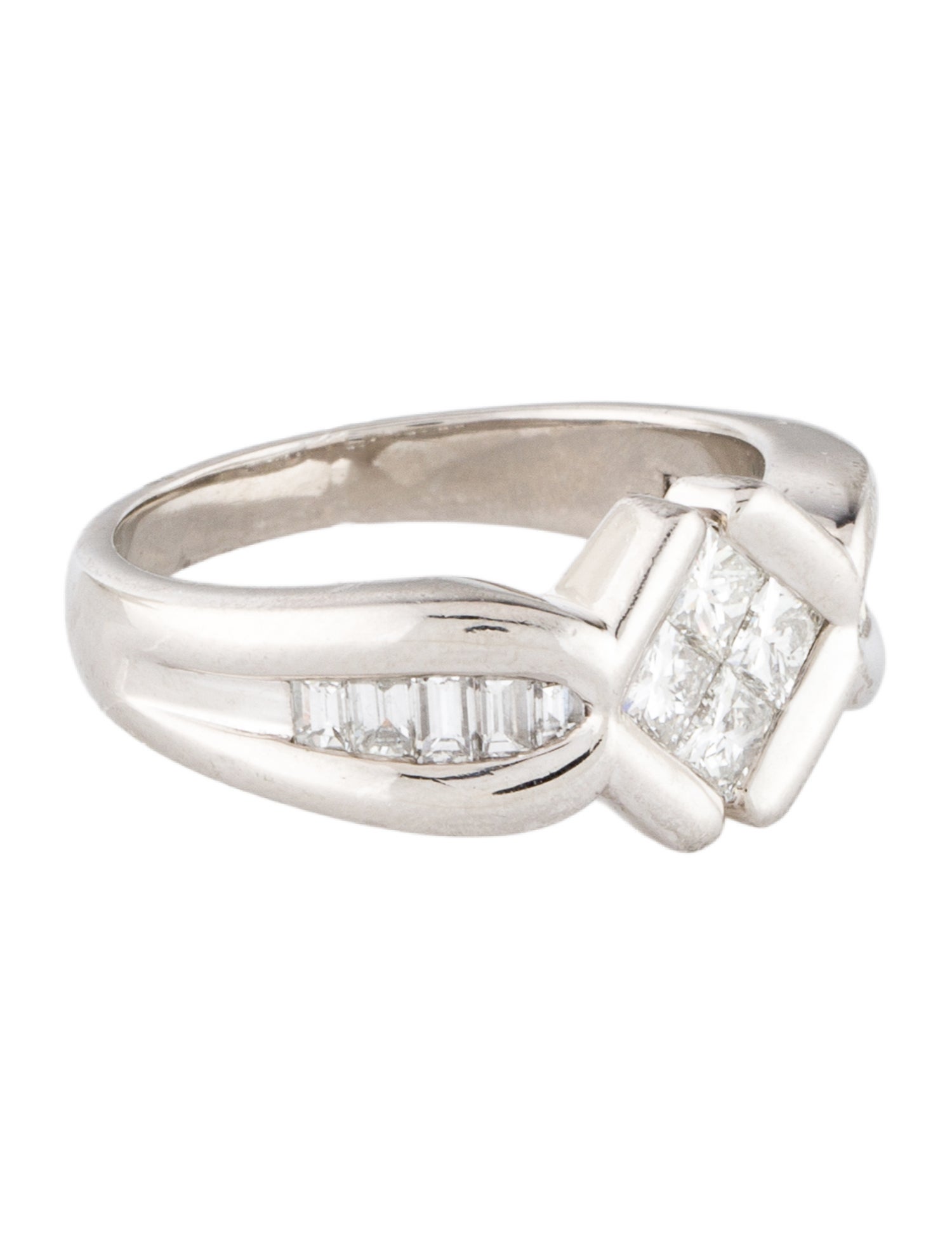 Ring Platinum 1.19ctw Diamond Cocktail Ring