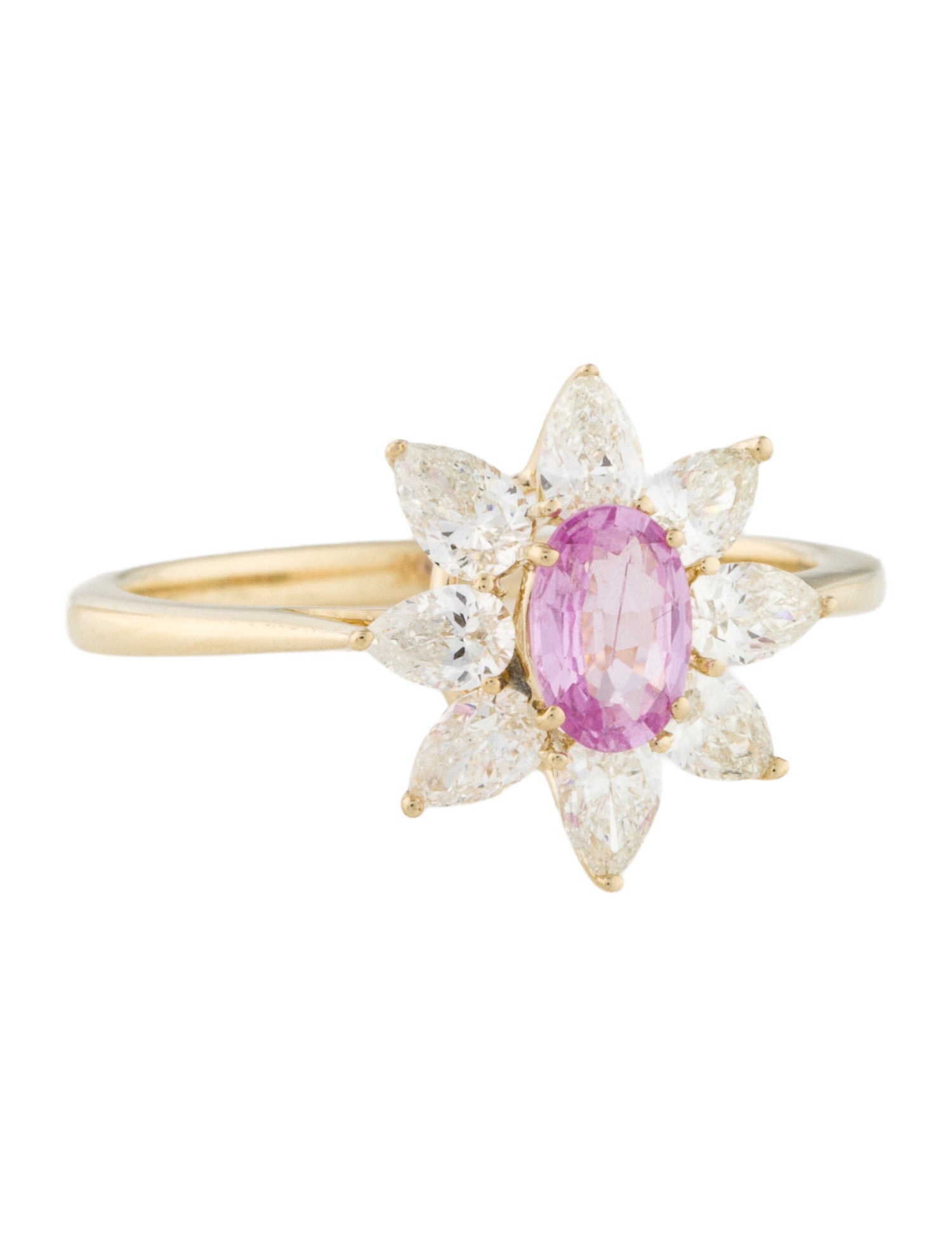 Ring 14K Sapphire & Diamond Cocktail