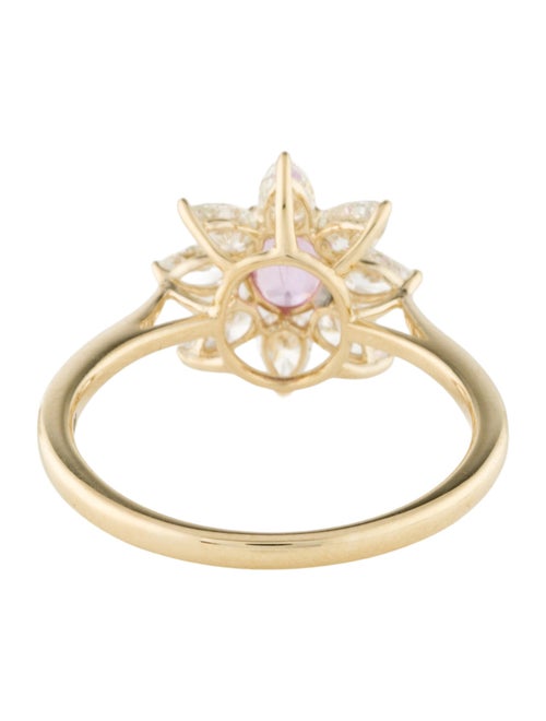 Ring 14K Sapphire & Diamond Cocktail Ring