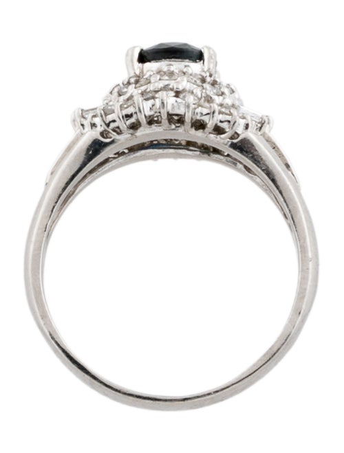 Ring Platinum Sapphire & Diamond Engagement Ring