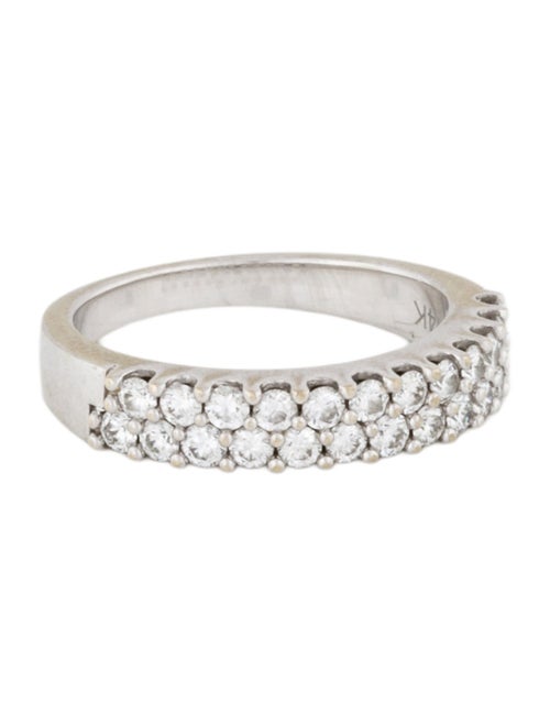 Ring 14K Diamond Double Row Band