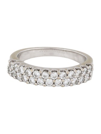 Ring 14K Diamond Double Row Band