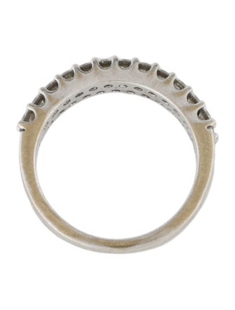 Ring 14K Diamond Double Row Band