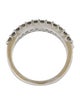 Ring 14K Diamond Double Row Band