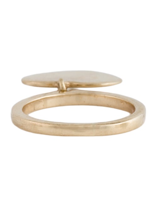 Ring 14K Heart Charm Cocktail Ring