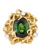 Ring 18K Tourmaline & Diamond Cocktail Ring