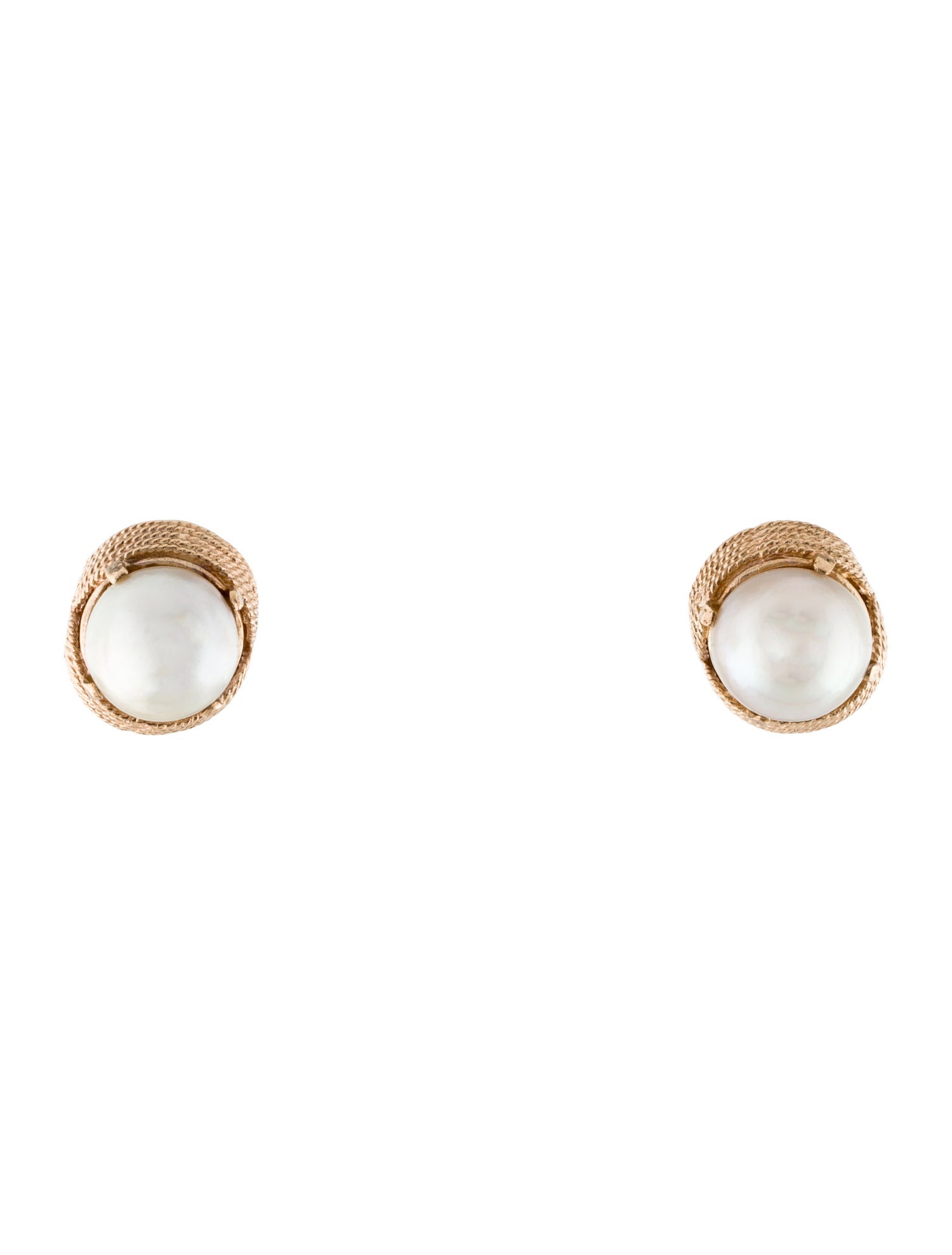 Ring 14K Pearl Rope Earclips