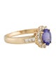 Ring 14K Tanzanite & Diamond Cocktail Ring
