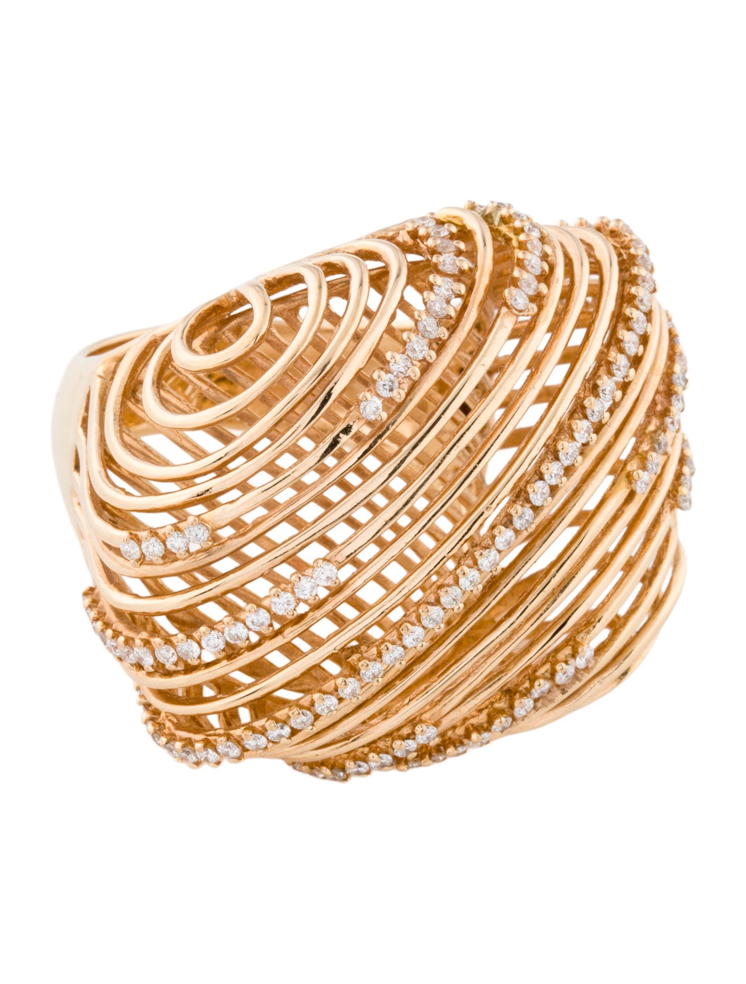 Ring 18K Diamond Cocktail