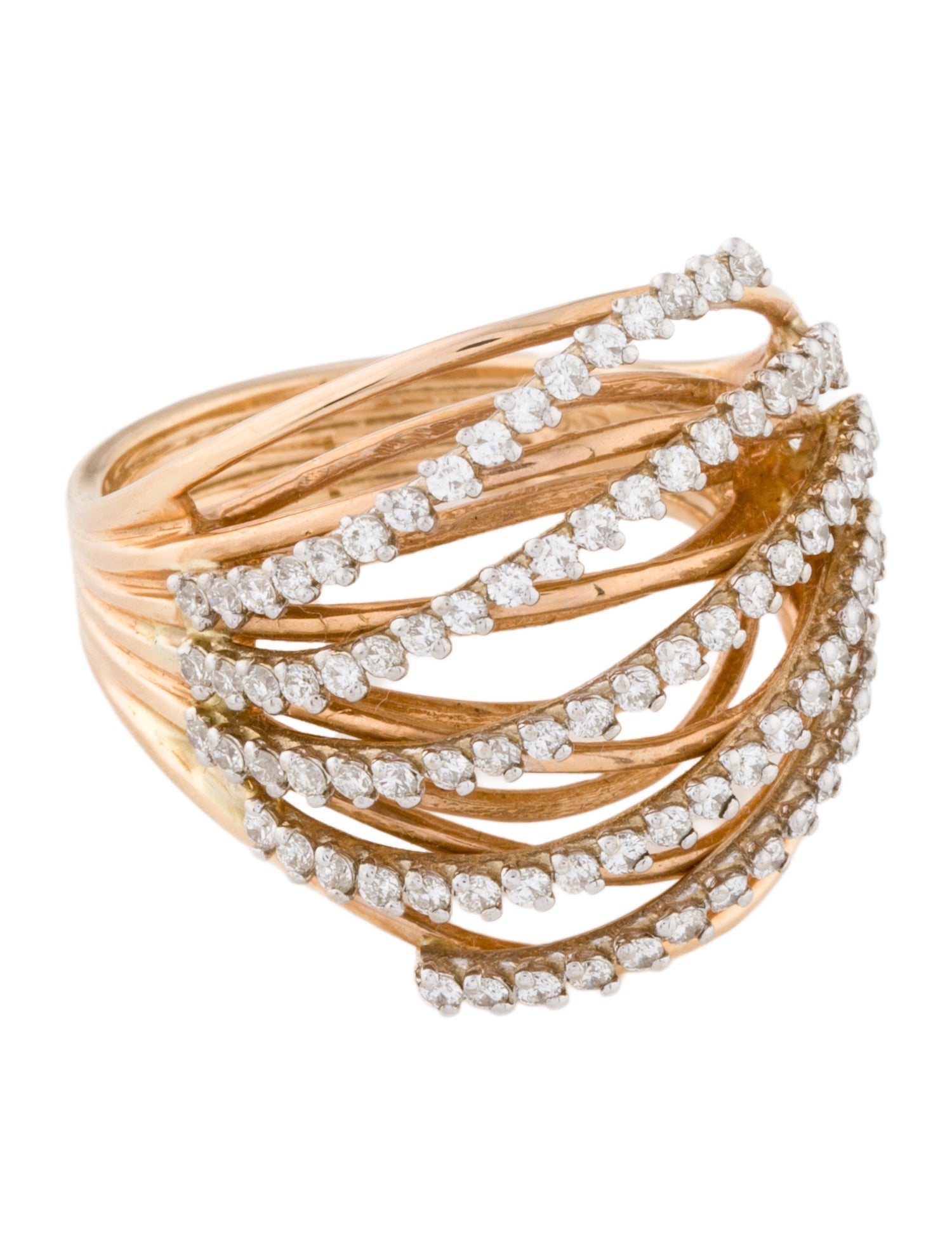 Ring 18K Diamond Two-Tone Galactic Cocktail